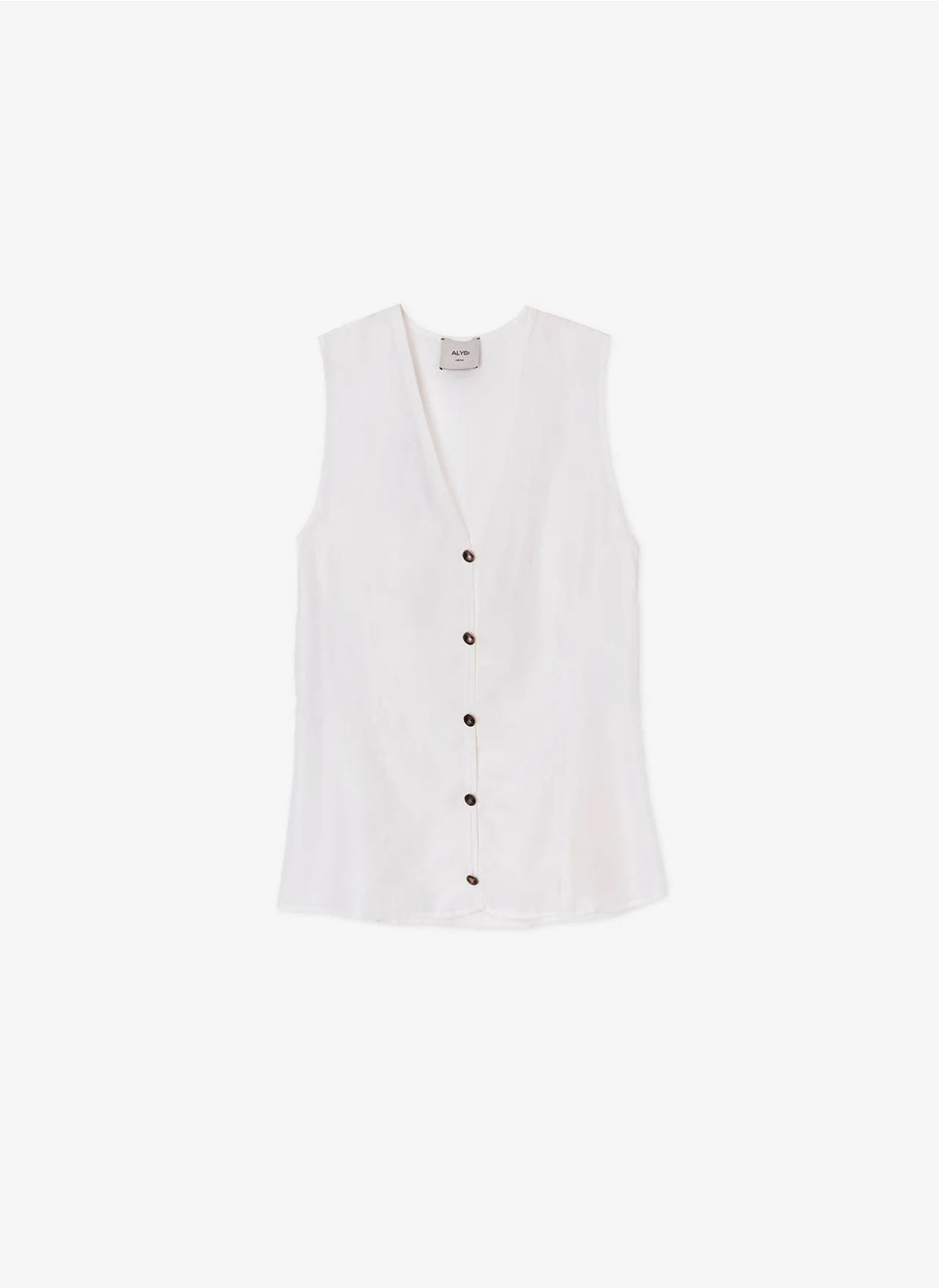 Blusa senza maniche seta enzimata Alysi