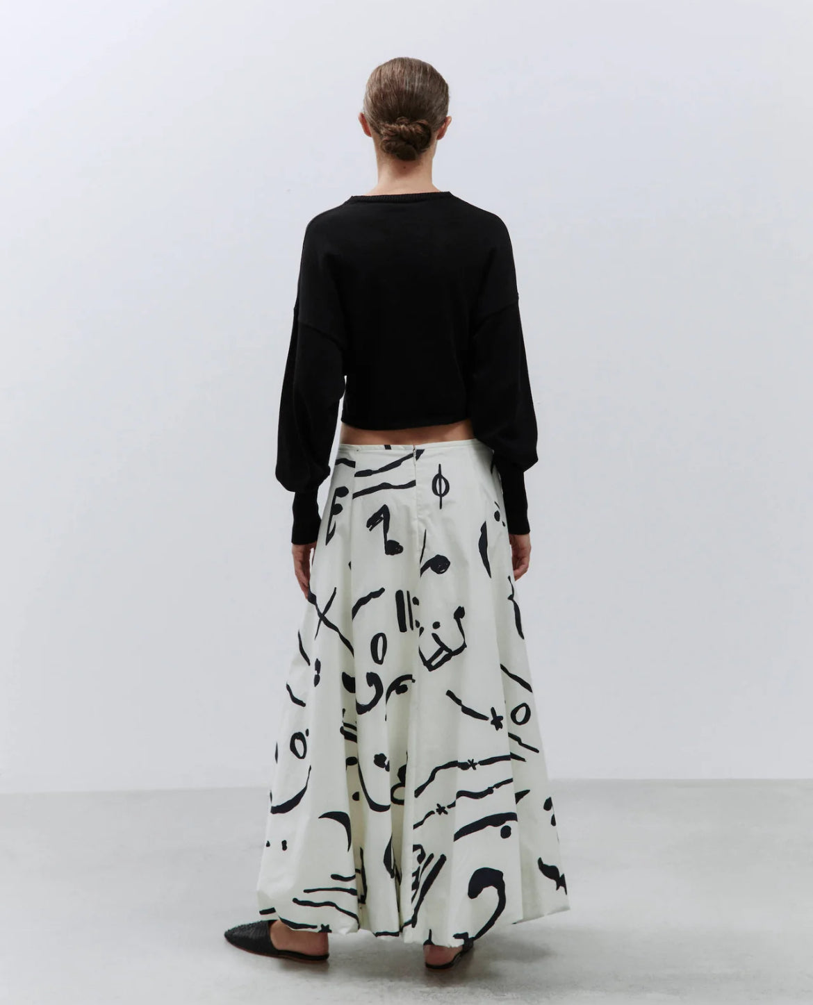 Maglia cropped cotone crepe Alysi