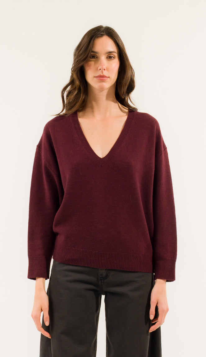 Maglione scollo a V Kontatto