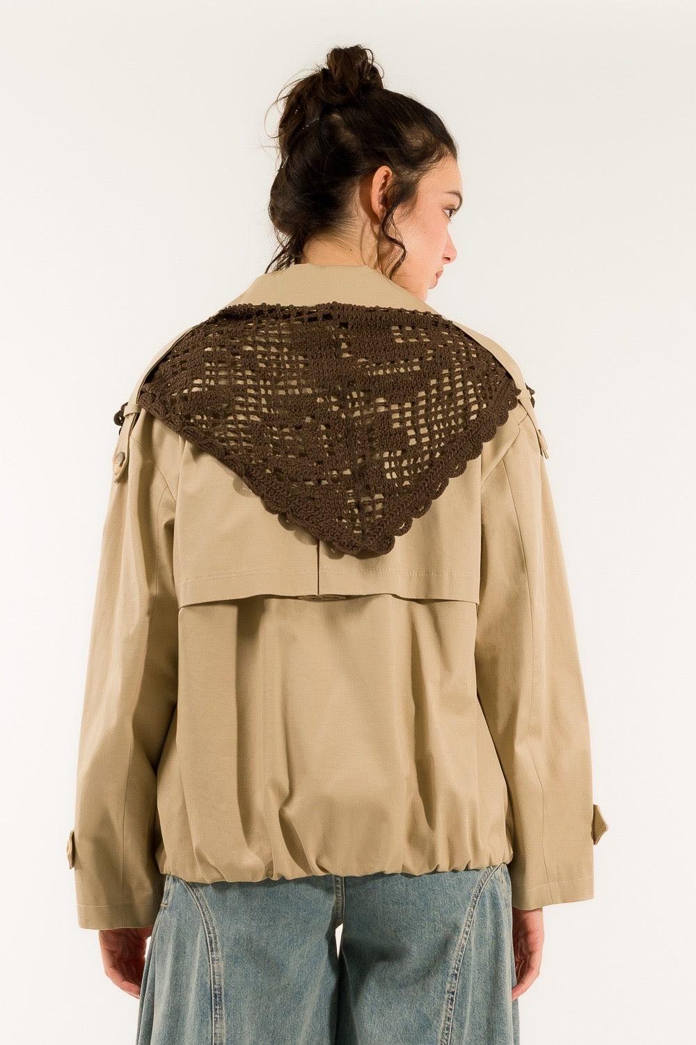 Trench Foulard Crochet Kontatto