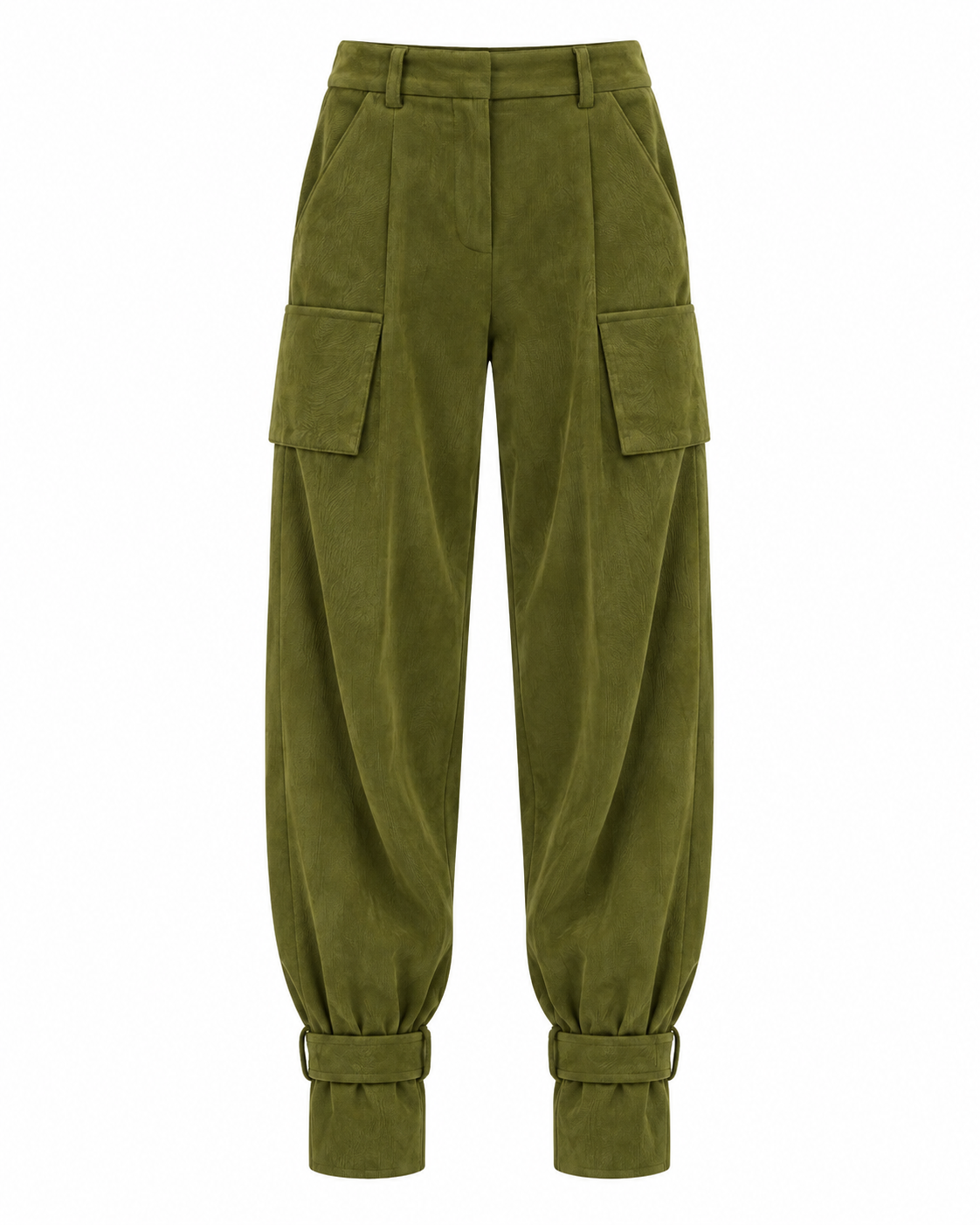 Pantalone in velluto con tasconi e cinturini al fondo Koralline
