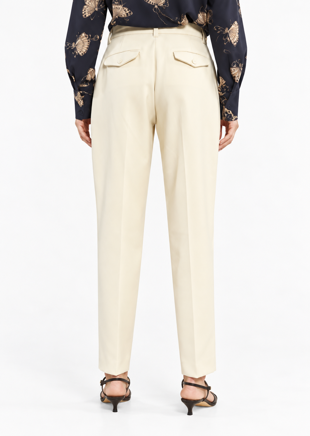 Pantalone dritto in gabardine Souvenir