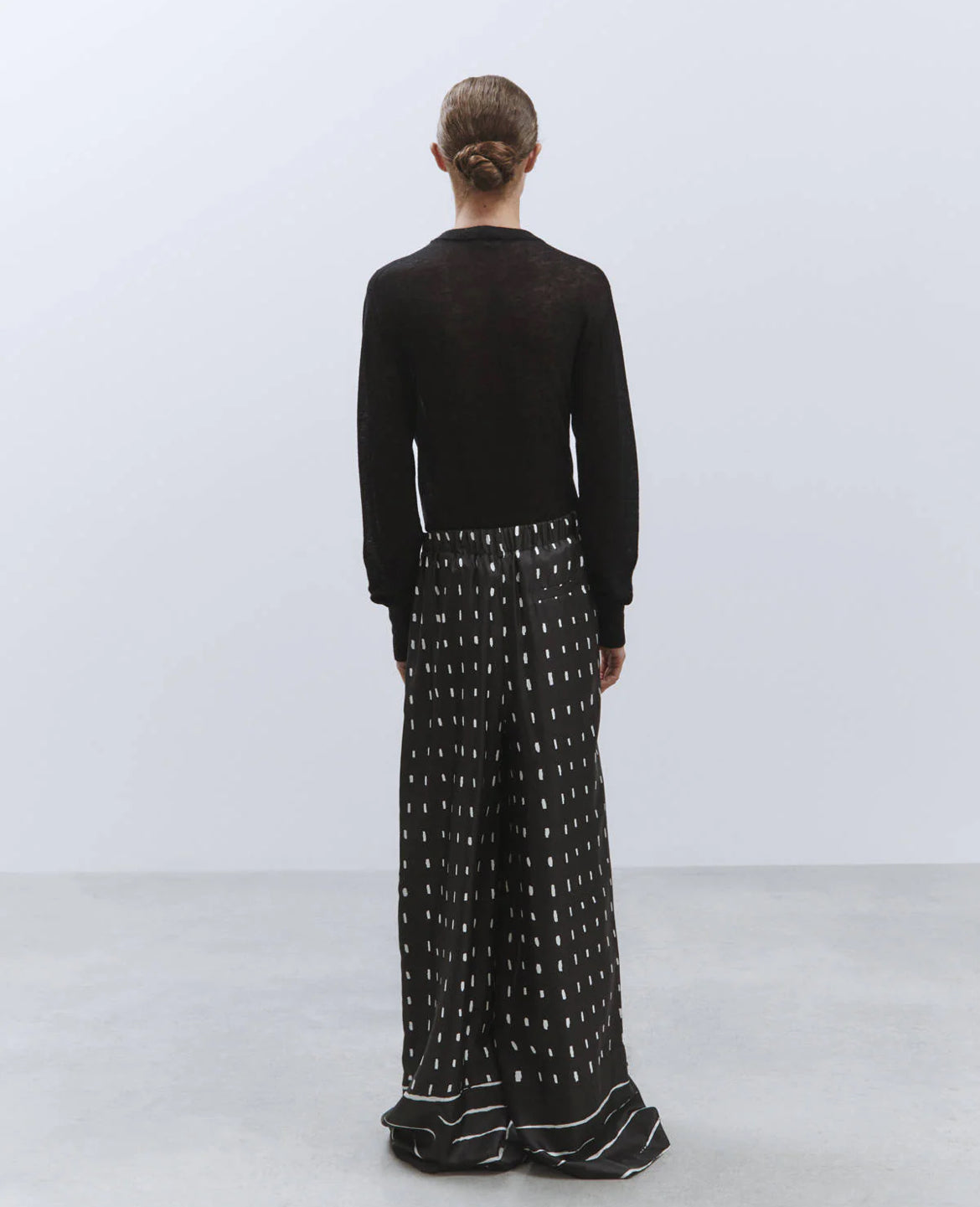 Pantalone palazzo seta stampata  Alysi