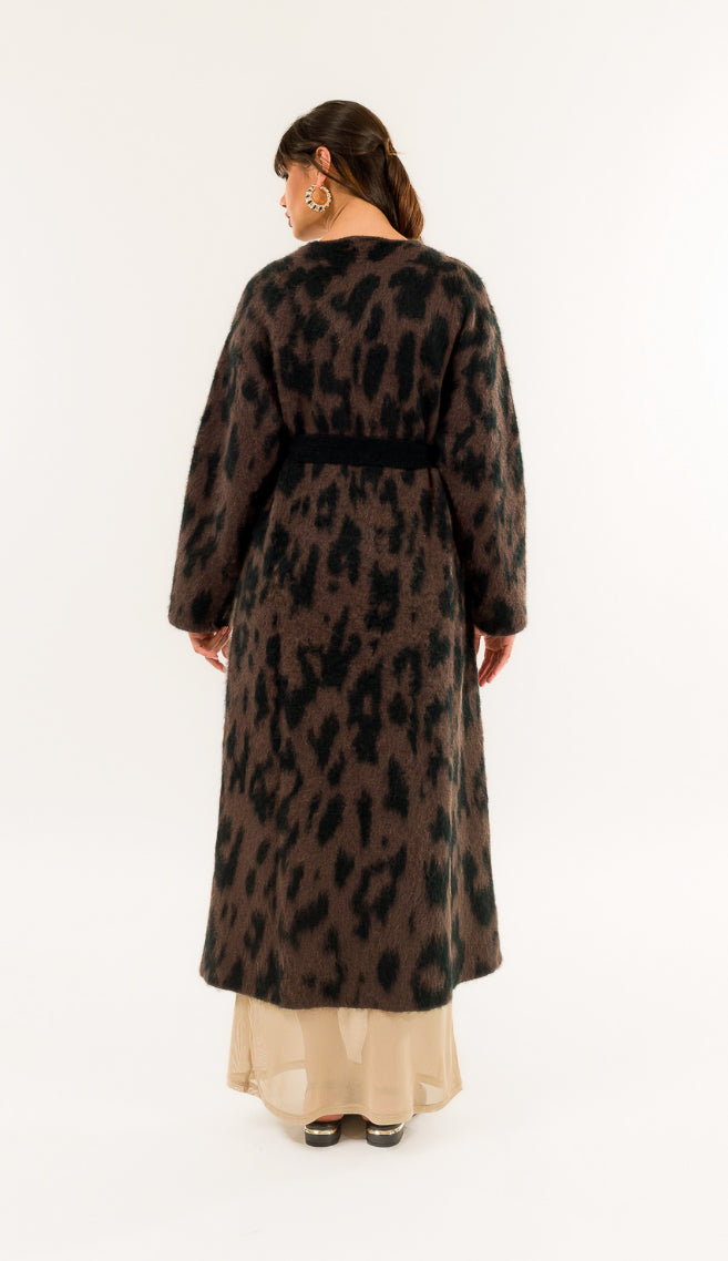 Cardigan lungo Maculato Kontatto