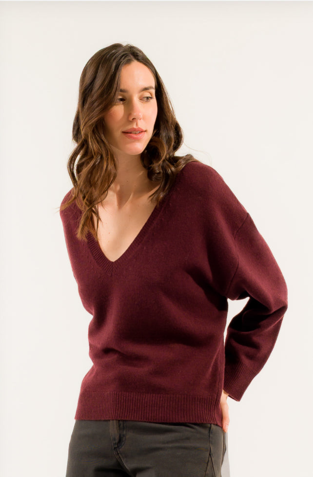 Maglione scollo a V Kontatto