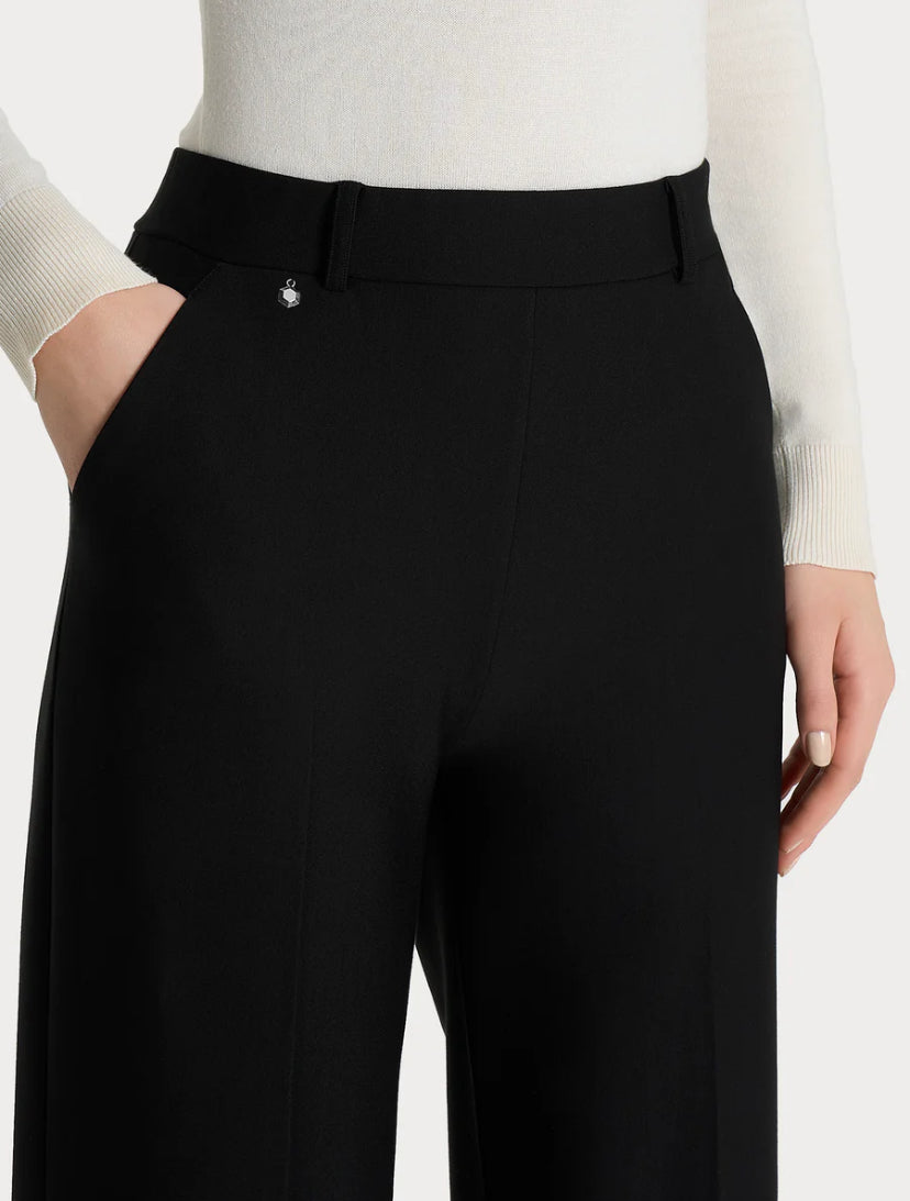 Pantalone a palazzo con tasche in Compact RAGNO