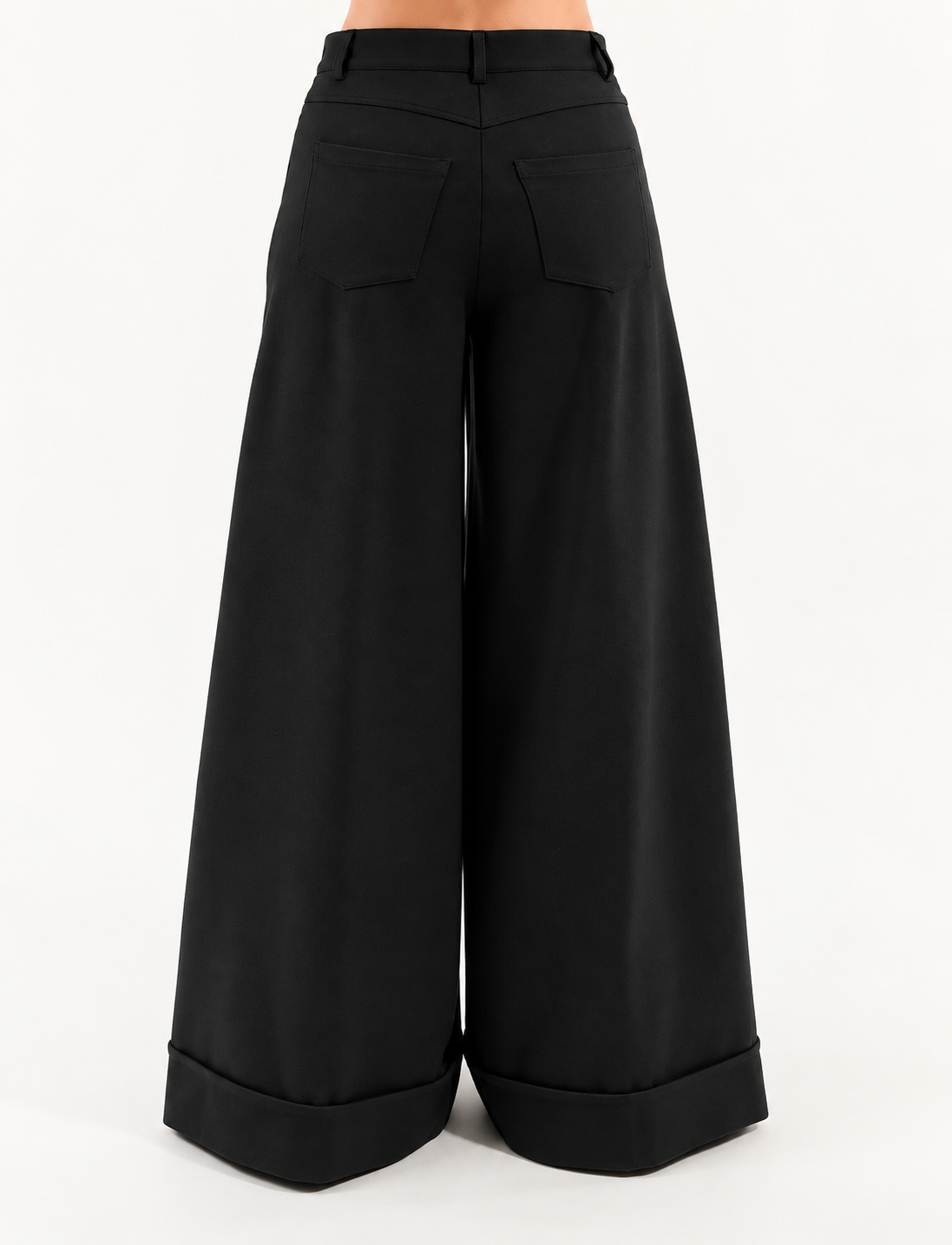 Pantalone palazzo risvolto Kontatto