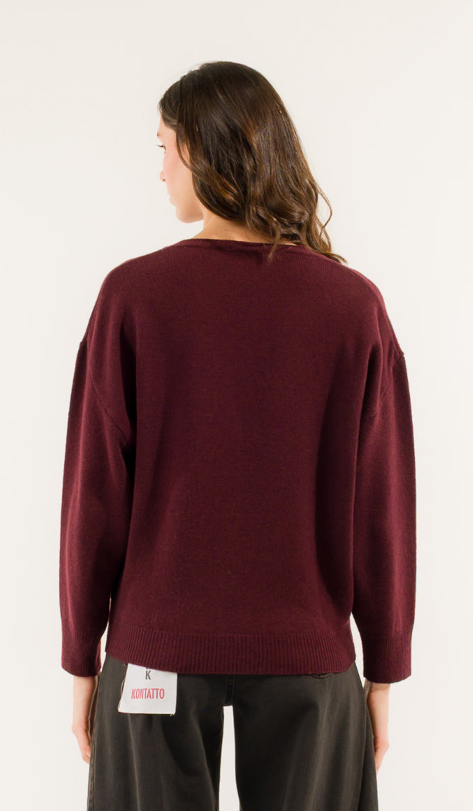 Maglione scollo a V Kontatto