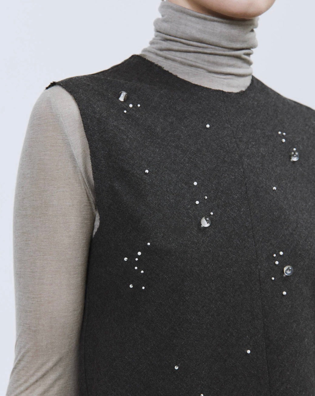 Top flanella ricamato a mano  Alysi