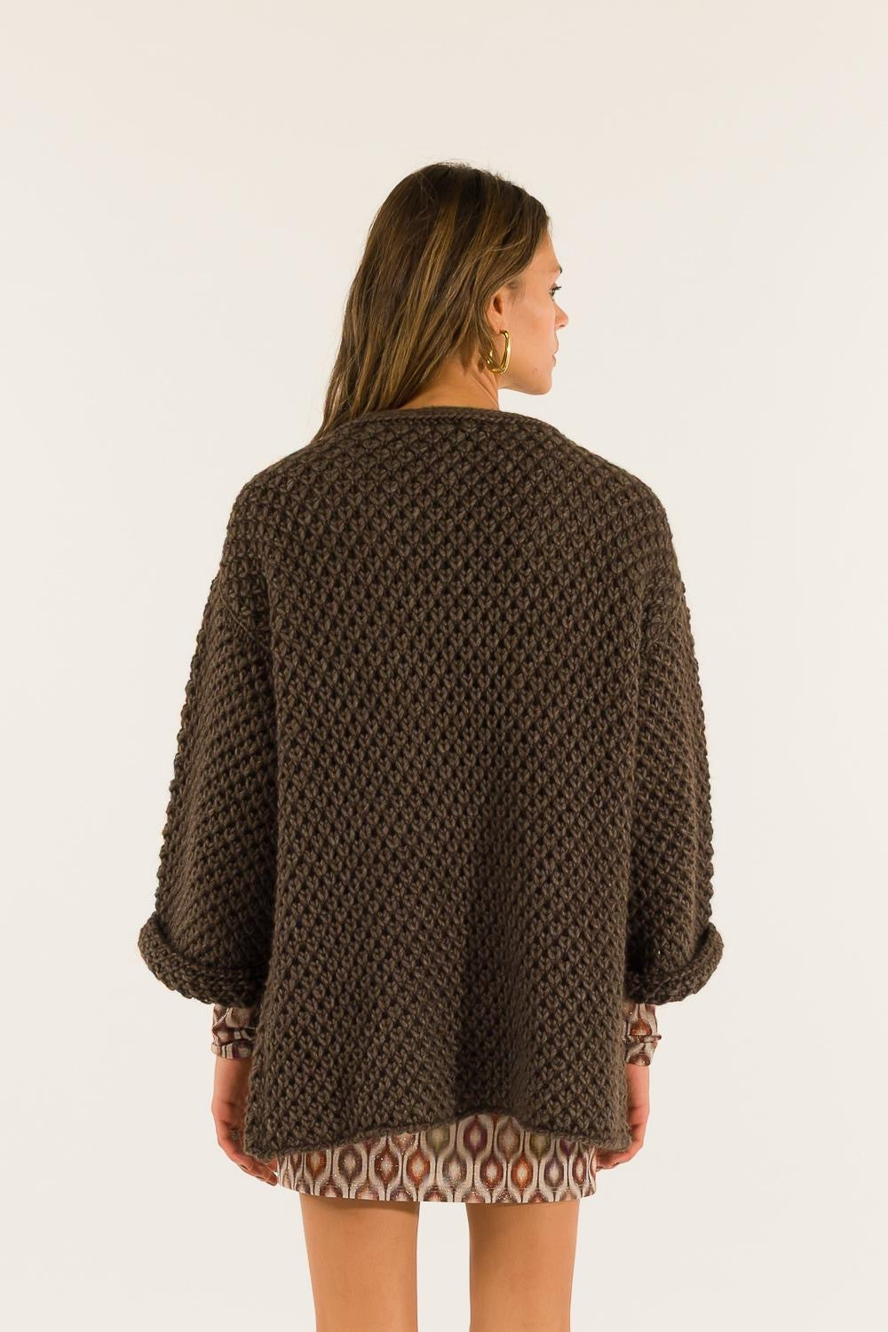 Cardigan punto trattenuto Kontatto