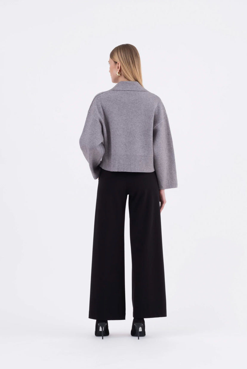 GIACCA  CROPPED DOPPIOPETTO SPALLA SCESA GRIGIO MILICA Vicario Cinque