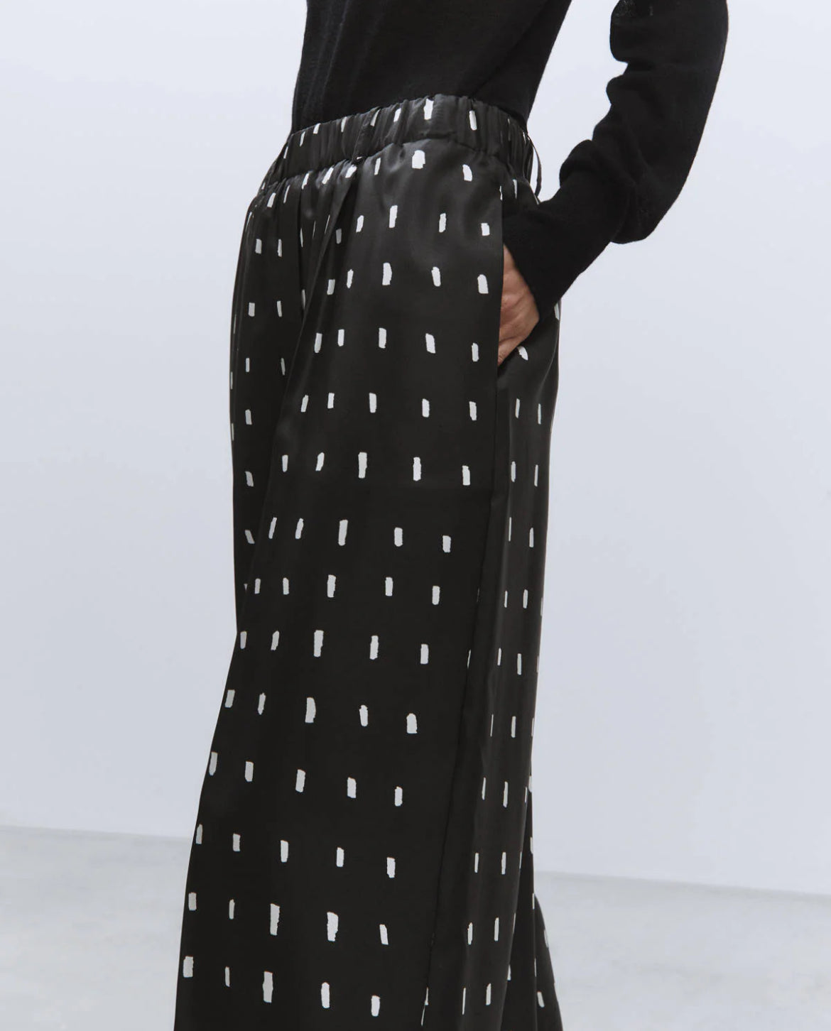 Pantalone palazzo seta stampata  Alysi