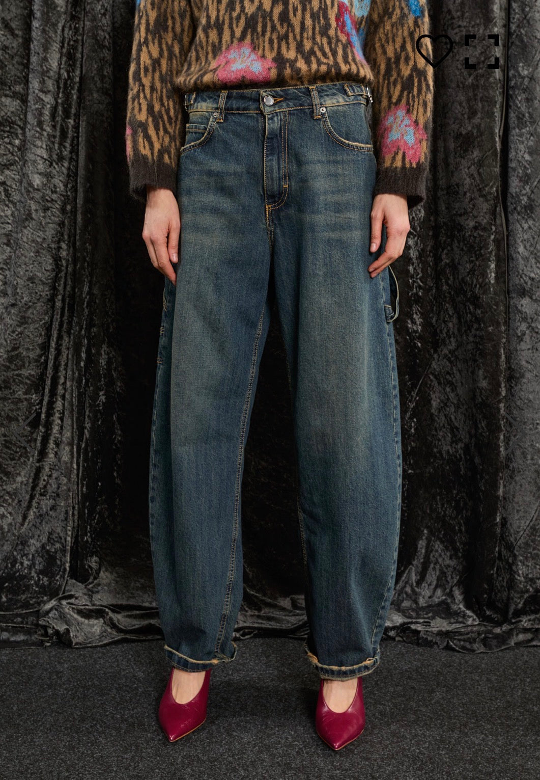 Jeans denim balloon carpenter Souvenir