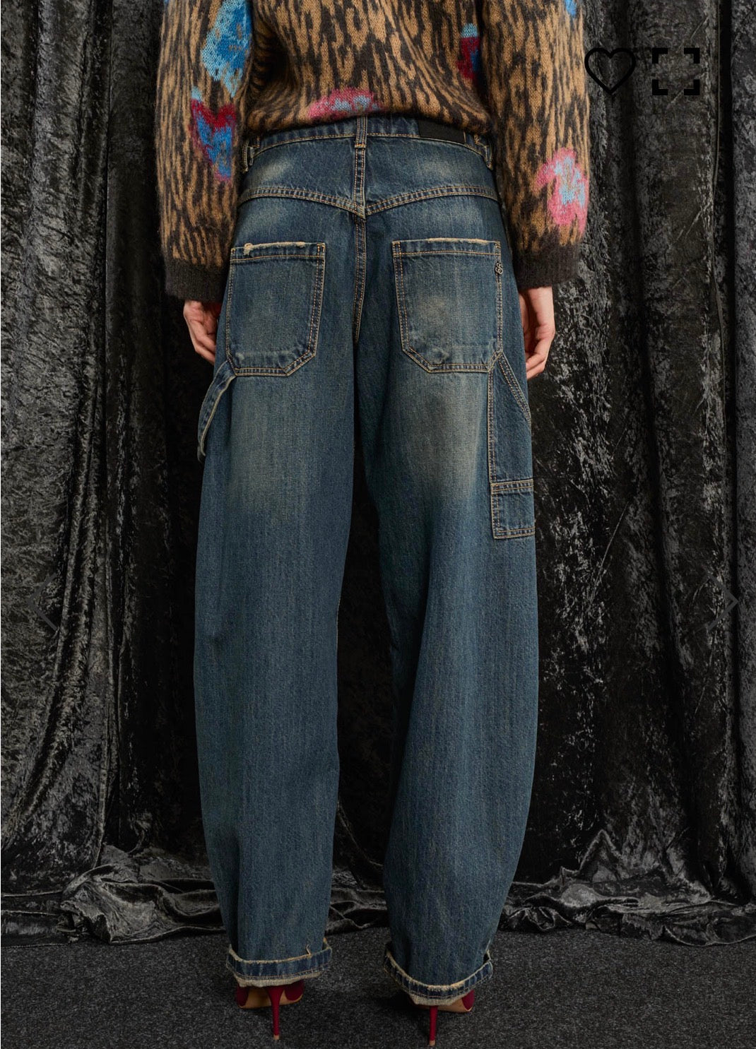 Jeans denim balloon carpenter Souvenir