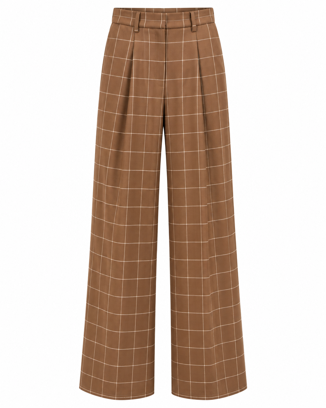 Pantalone palazzo check Koralline