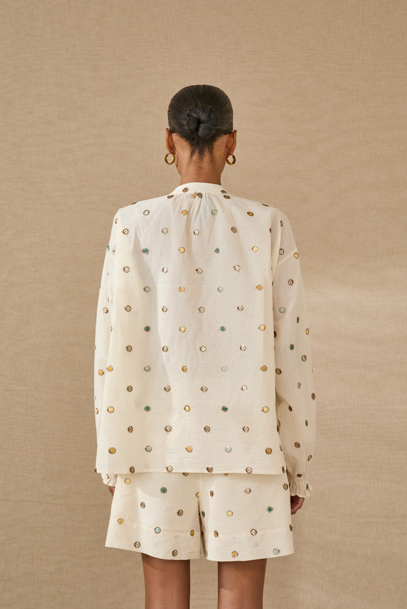 Camicia con ricami Souvenir