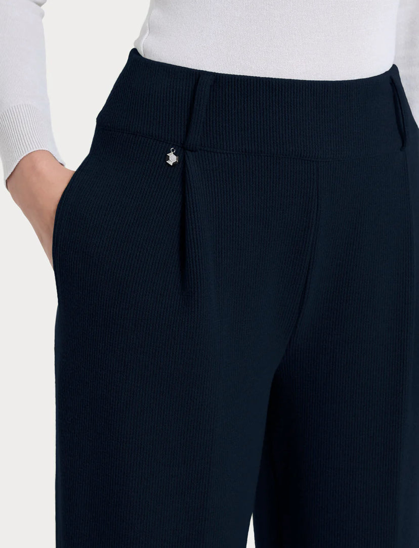 Pantalone a carota con tasche e pinces in Velvet RAGNO