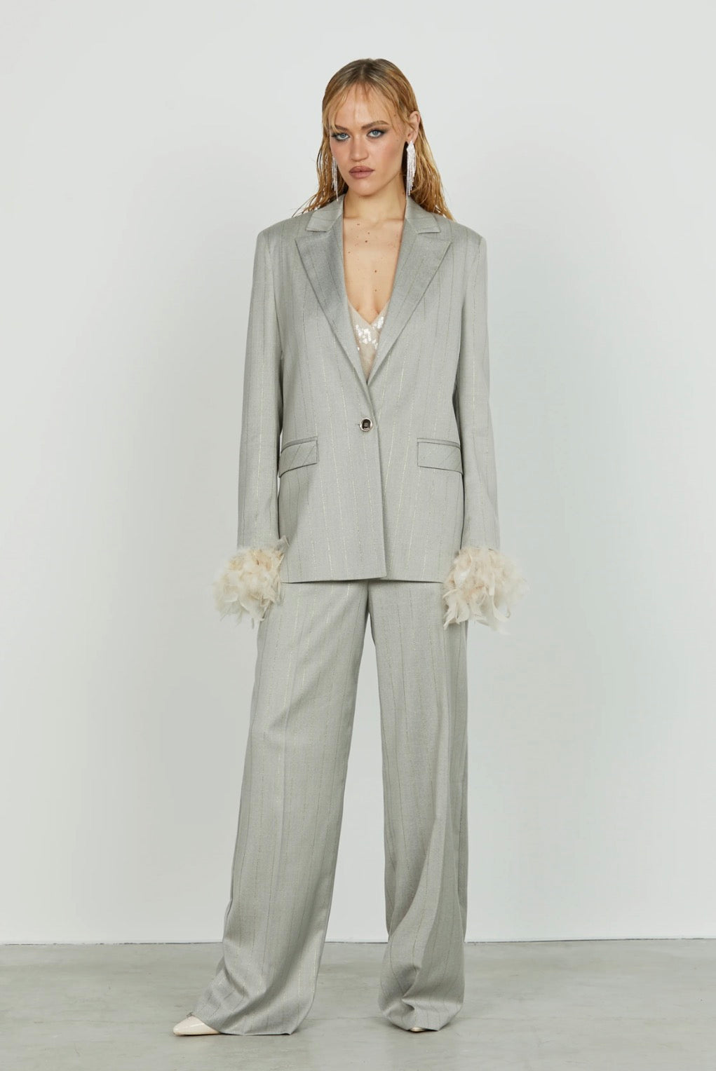 Giacca Breda con piume Relish