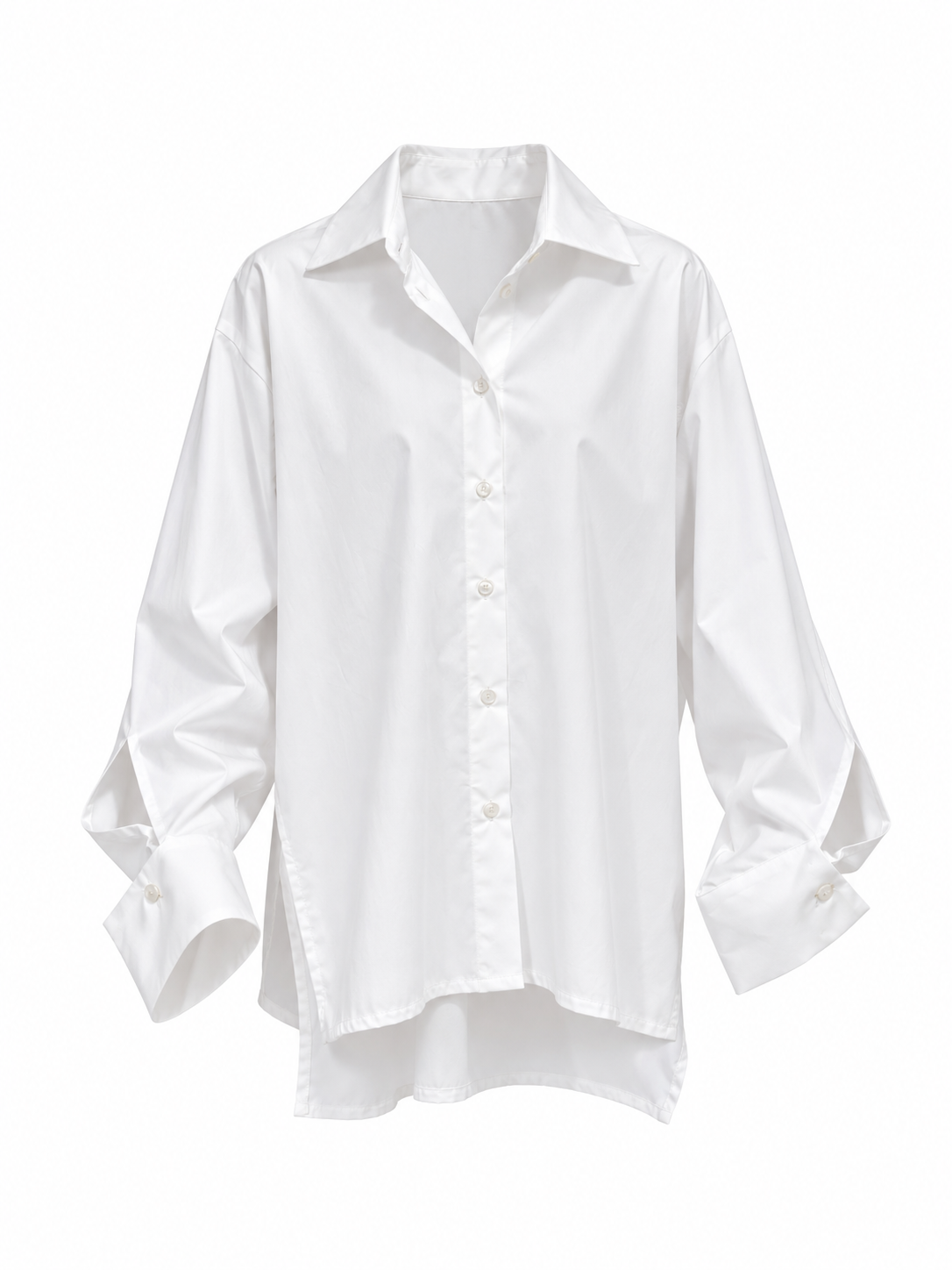 Camicia Oversize con Maniche Ampie e Polsini Aperti Zimo