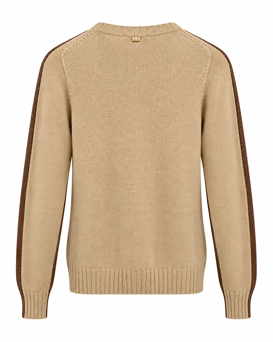 Maglia Girocollo con Treccia in Cashmere Mark Up
